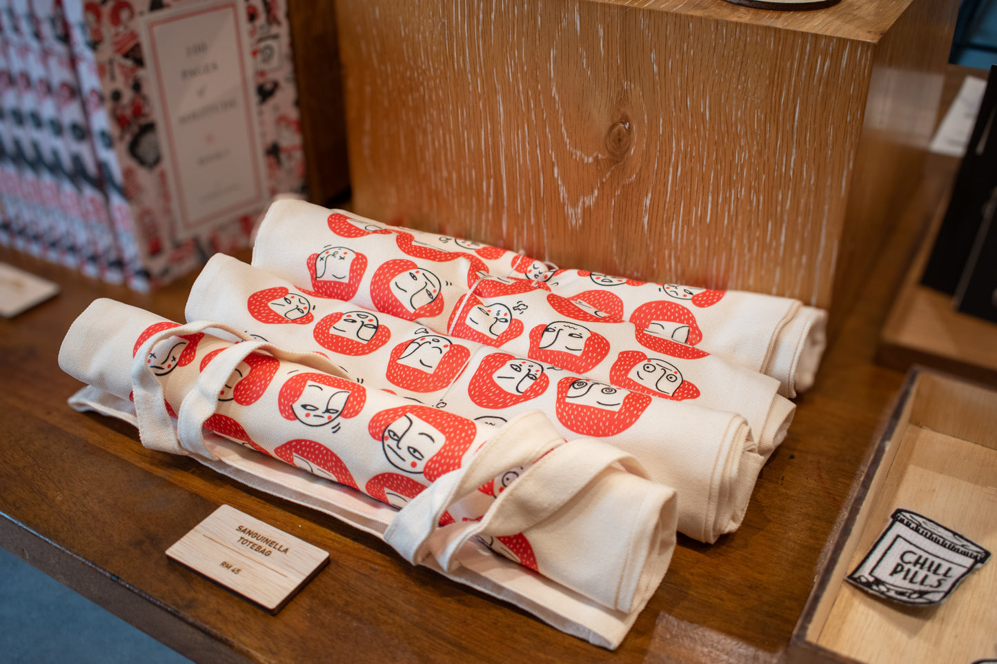 Sanguinella Faces Tote Bag