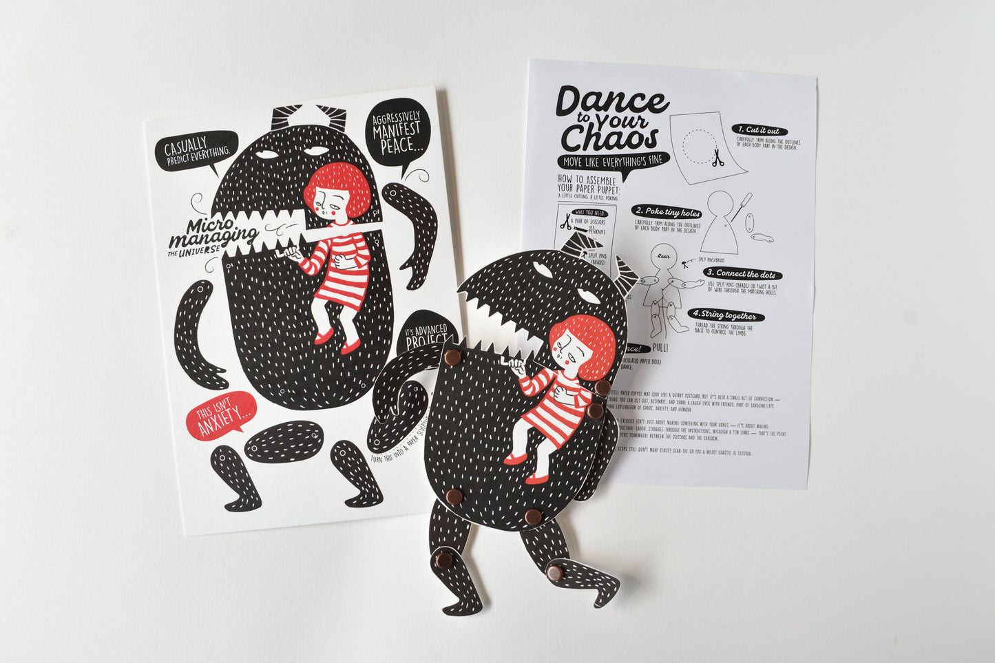 Dance to Your Chaos: Whisper Universe A5 Art Postcard Set