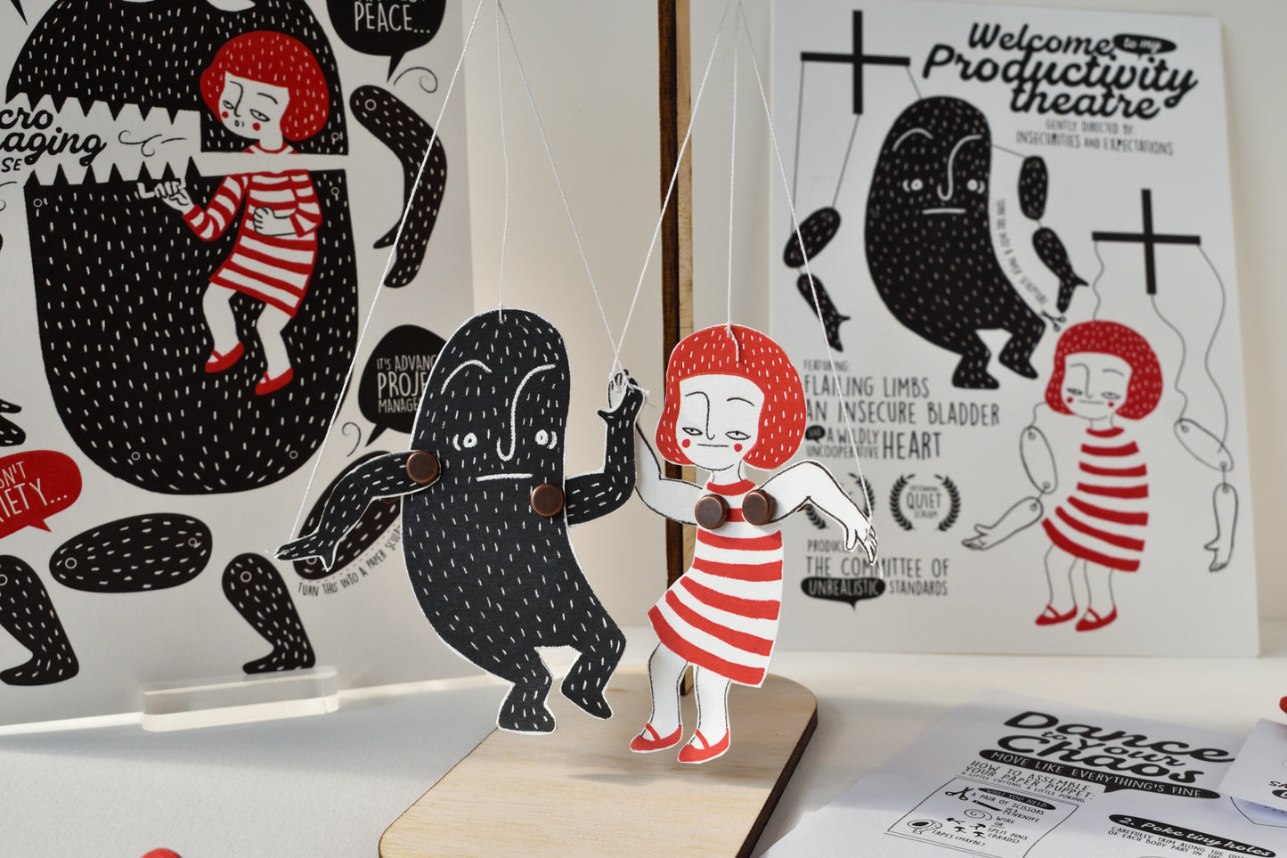 Dance to Your Chaos: Whisper Universe A5 Art Postcard Set