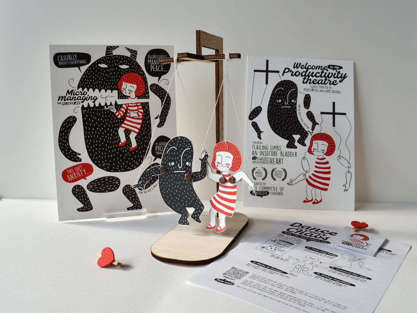 Dance to Your Chaos: Whisper Universe A5 Art Postcard Set