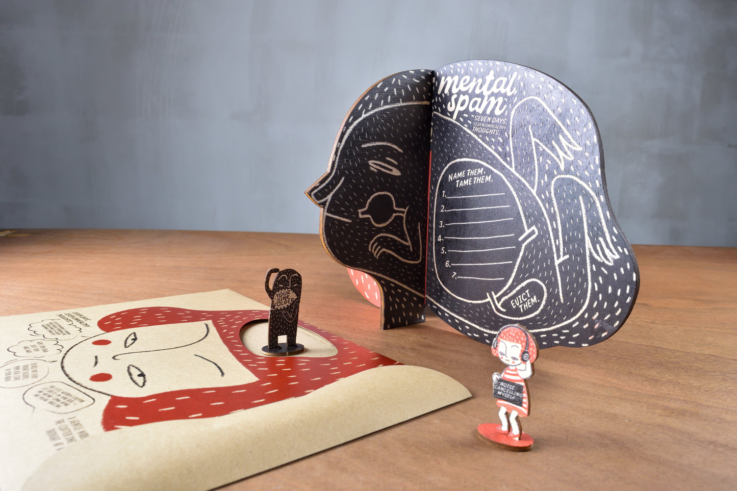 Mental Spam Wooden Tabletop Display (Pre-Order)