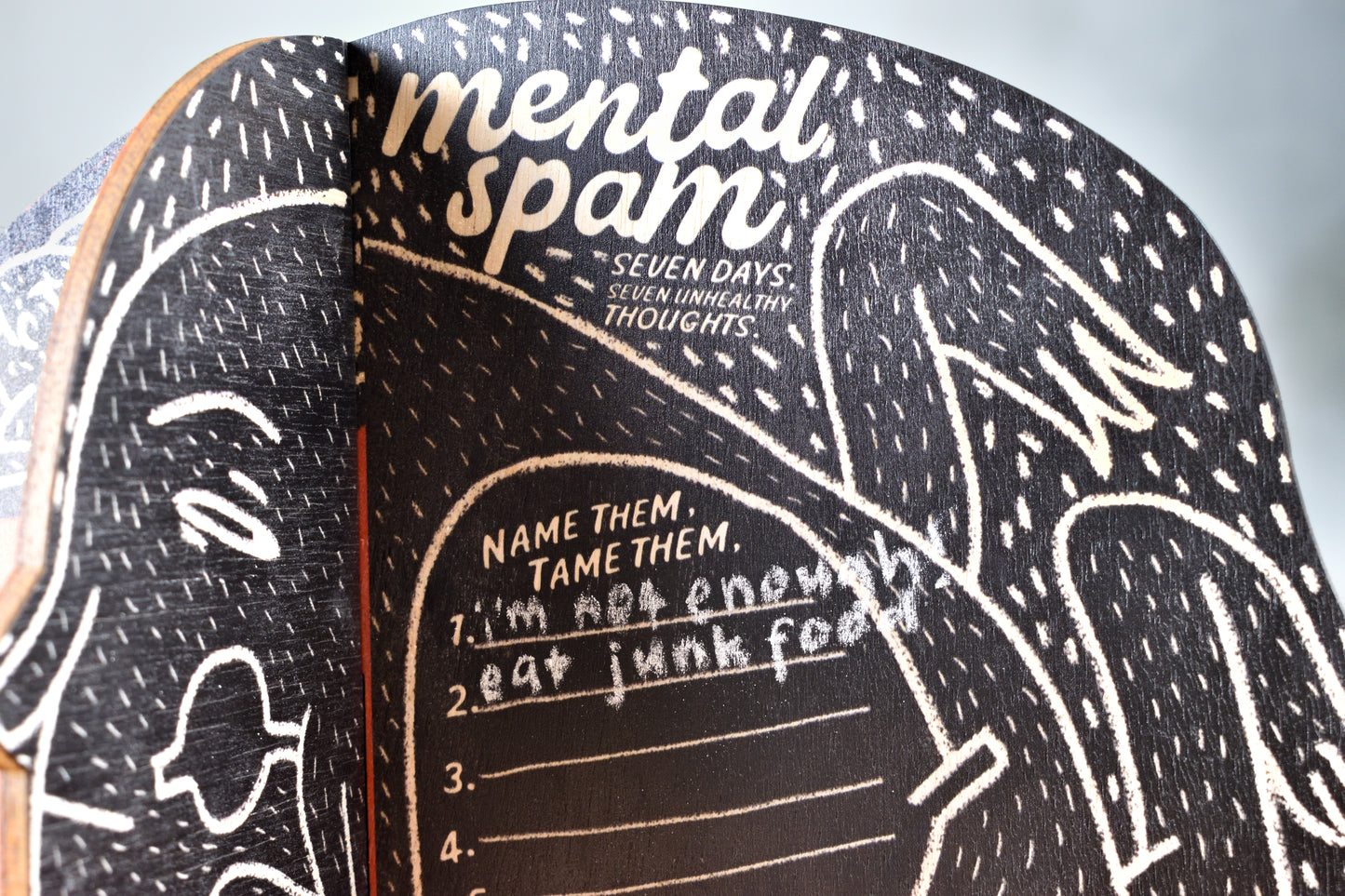 Mental Spam Wooden Tabletop Display (Pre-Order)