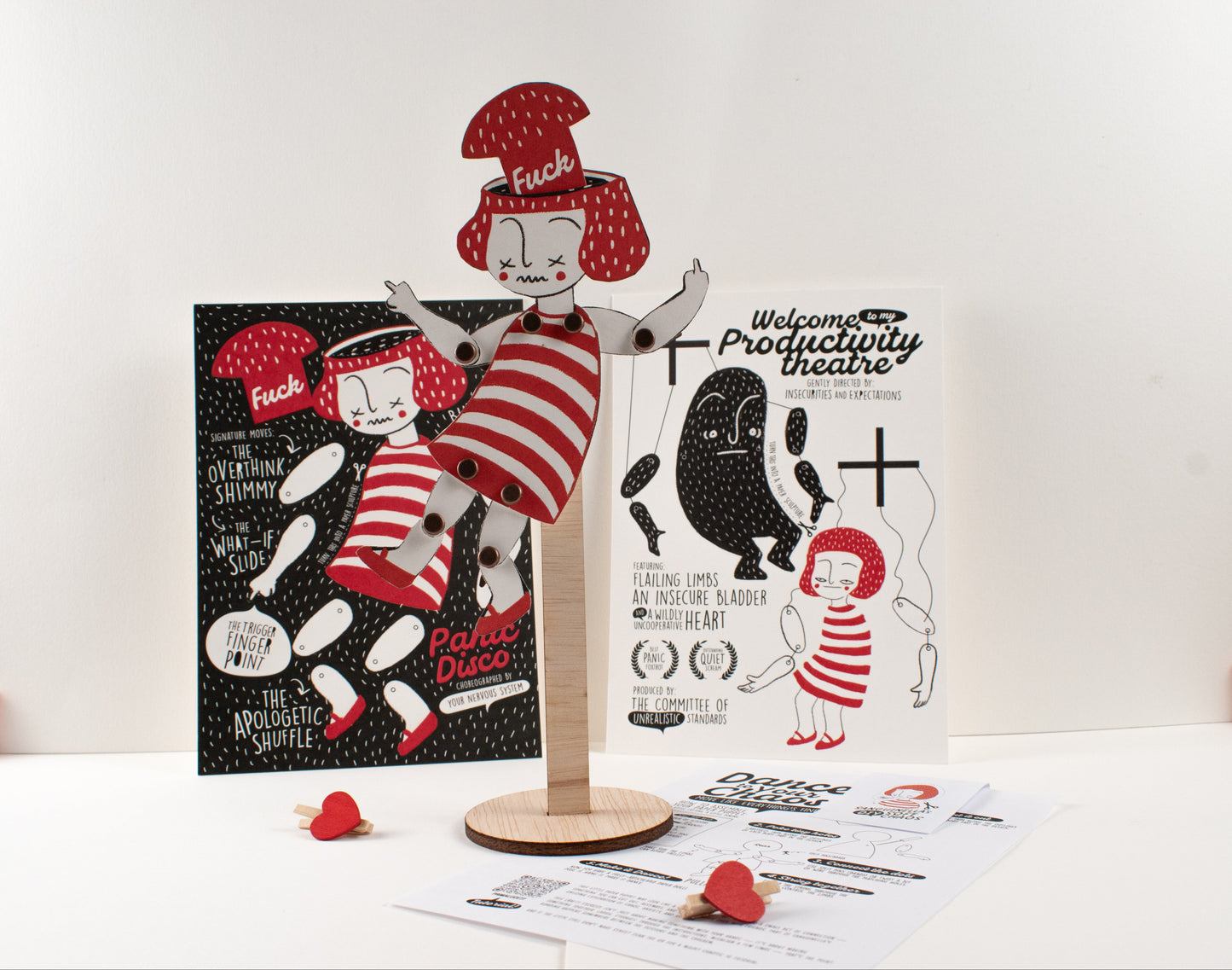 Dance to Your Chaos: Exploding Head A5 Art Postcard Set