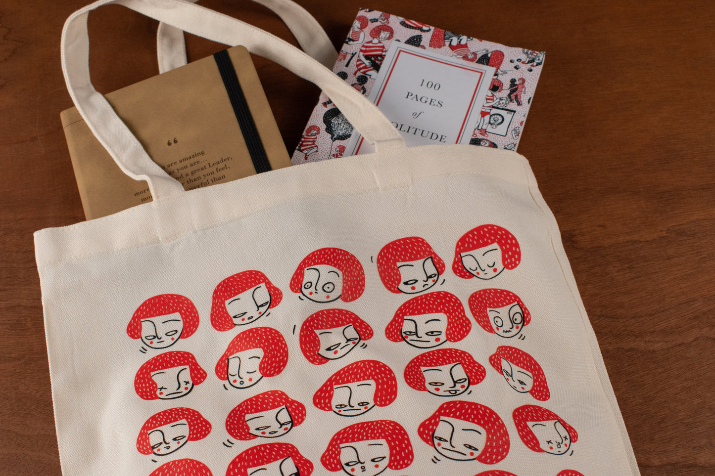 Sanguinella Faces Tote Bag